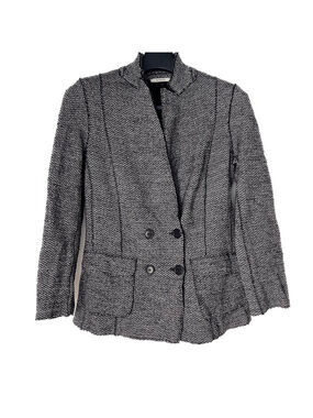 Devernois Paris Blazer Jacket EU 44 Herringbone Tailored Designer Capsule French